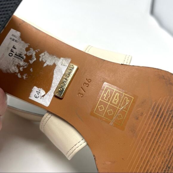 Topshop Ivory Cream Buckle Strap Sandals Size 36/6 - Picture 8 of 10